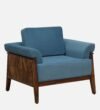 Glenwick Sheesham Wood 1 Seater Sofa in Scratch Resistant Walnut Finish - Image 5