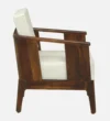 Halston Sheesham Wood 1 Seater Sofa in Scratch Resistant Natural Teak Finish - Image 3