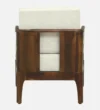 Halston Sheesham Wood 1 Seater Sofa in Scratch Resistant Natural Teak Finish - Image 5