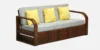 Hamilton Sheesham Wood 3 Seater Sofa with Premium Beige Cushions - Image 7
