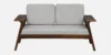 Hampton Classic Fabric 2 Seater Sofa with Wooden Legs - Image 3