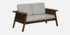 Hampton Classic Fabric 2 Seater Sofa with Wooden Legs - Image 4