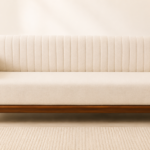 Harper Elegant 3 Seater Sofa in Cream Finish