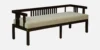 Imperial Wooden 3 Seater Sofa with Premium Fabric Cushions - Image 4