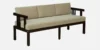 Imperial Wooden 3 Seater Sofa with Premium Fabric Cushions - Image 5