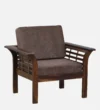 Invera Sheesham Wood 1 Seater Sofa in Scratch Resistant Chestnut Finish - Image 5