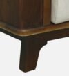 Jovian Sheesham Wood 1 Seater Sofa in Scratch Resistant Dark Walnut Finish - Image 4