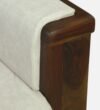Jovian Sheesham Wood 1 Seater Sofa in Scratch Resistant Dark Walnut Finish - Image 6