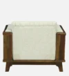 Jovian Sheesham Wood 1 Seater Sofa in Scratch Resistant Dark Walnut Finish - Image 7
