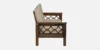 Kensington Fabric 3 Seater Sofa in Ivory Finish - Image 2