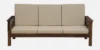 Kensington Fabric 3 Seater Sofa in Ivory Finish - Image 4