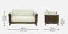 Kingston Premium Comfort 2 Seater Sofa for Living Spaces - Image 5