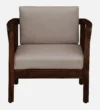 Kreston Sheesham Wood 1 Seater Sofa in Scratch Resistant Honey Finish - Image 3