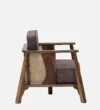 Langford Sheesham Wood 1 Seater Sofa in Scratch Resistant Walnut Finish - Image 2