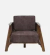 Langford Sheesham Wood 1 Seater Sofa in Scratch Resistant Walnut Finish - Image 4