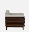 Livorno Sheesham Wood 1 Seater Sofa In Scratch Resistant Golden Oak Finish - Image 2