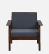 Lucena Sheesham Wood 1 Seater Sofa In Scratch Resistant Provincial Teak Finish - Image 6