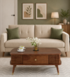 Marlow Fluted Sheesham Wood Coffee Table with Spacious Storage Drawer