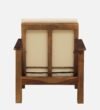 Marsala Sheesham Wood 1 Seater Sofa In Scratch Resistant Ebony Brown Finish - Image 6