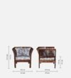 Montara Sheesham Wood 1 Seater Sofa in Scratch Resistant Provincial Teak Finish - Image 2