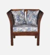 Montara Sheesham Wood 1 Seater Sofa in Scratch Resistant Provincial Teak Finish - Image 5