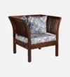 Montara Sheesham Wood 1 Seater Sofa in Scratch Resistant Provincial Teak Finish - Image 7