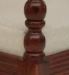 Navarra Sheesham Wood 1 Seater Sofa In Scratch Resistant Light Teak Finish - Image 8