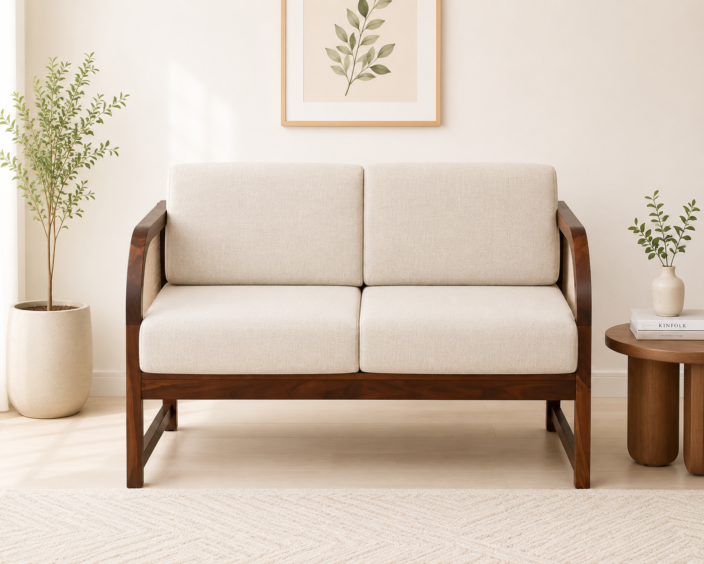 Orlina Premium Lounge 2 Seater Sofa with Soft Cushions (1) Orlina Premium Lounge 2 Seater Sofa with Soft Cushions - Image 1