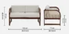 Orlina Premium Lounge 2 Seater Sofa with Soft Cushions - Image 2