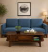 Paspian Contemporary Wooden Coffee Table with Fluted Side Panels