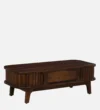 Paspian Contemporary Wooden Coffee Table with Fluted Side Panels - Image 6