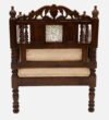 Quinley Sheesham Wood 1 Seater Sofa in Scratch Resistant Natural Finish - Image 2