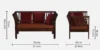 Ravello Premium Comfort 2 Seater Sofa in Modern Style - Image 3