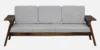 Royale Heritage Wooden 3 Seater Sofa in Warm Walnut Finish - Image 4