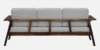 Royale Heritage Wooden 3 Seater Sofa in Warm Walnut Finish - Image 6