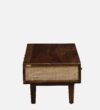 Sverett Solid Sheesham Wood Coffee Table with Elegant Brass Accents - Image 2