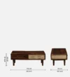 Sverett Solid Sheesham Wood Coffee Table with Elegant Brass Accents - Image 5