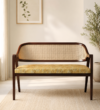 Tivaro Modern 2 Seater Sofa in Chestnut Brown Finish