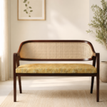 Tivaro Modern 2 Seater Sofa in Chestnut Brown Finish