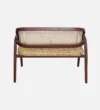 Tivaro Modern 2 Seater Sofa in Chestnut Brown Finish - Image 6