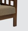Trevista Modern Fabric 1 Seater Sofa in Walnut Brown Finish - Image 2