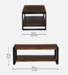 Tuscany Sheesham Wood Coffee Table with Classic Fluted Detailing - Image 6