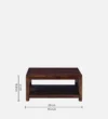 Urban Crest Designer Coffee Table with Open Storage and Modern Appeal - Image 3