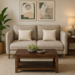 Urban Crest Designer Coffee Table with Open Storage and Modern Appeal