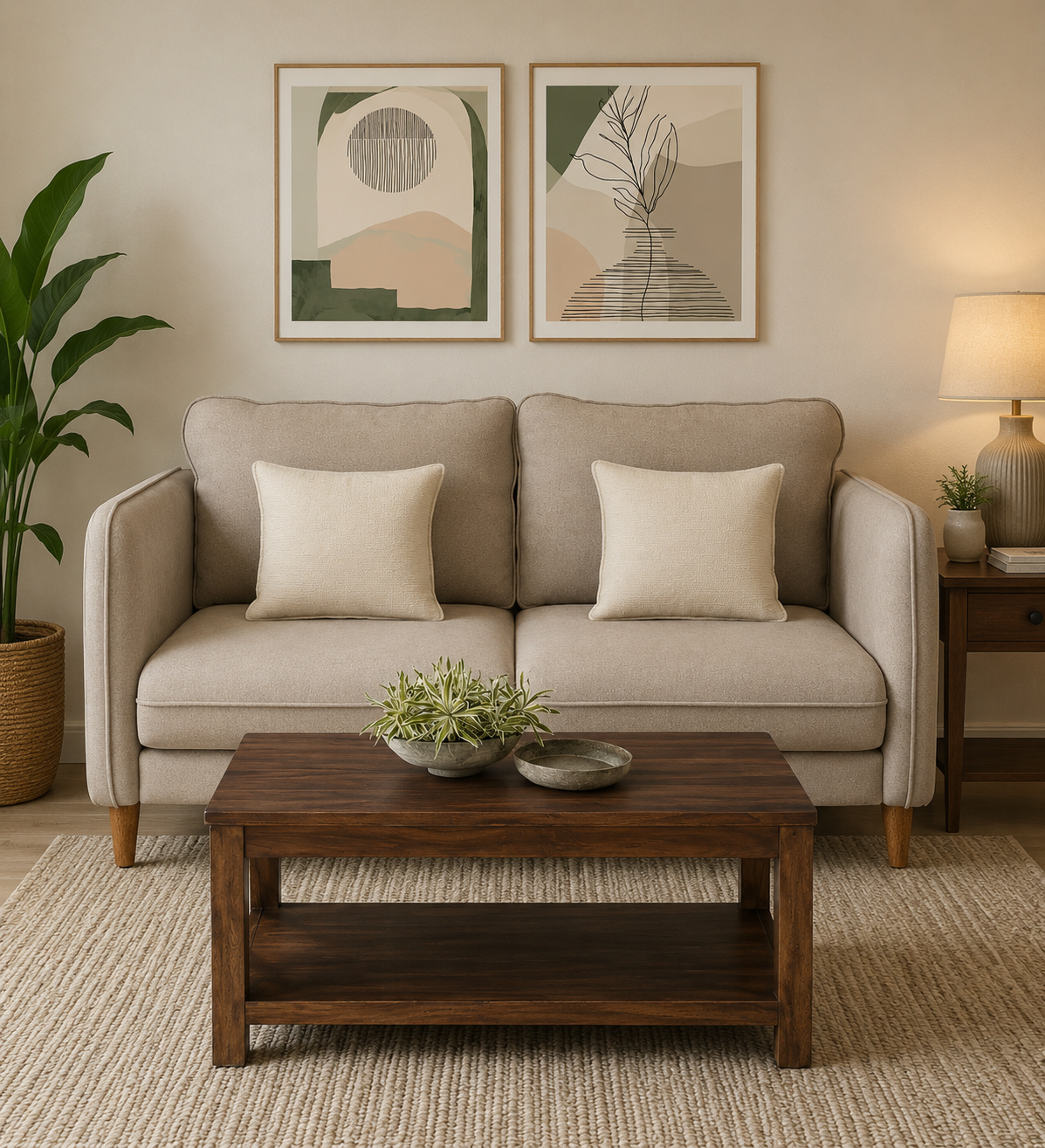 Urban Crest Designer Coffee Table with Open Storage and Modern Appeal (1) Urban Crest Designer Coffee Table with Open Storage and Modern Appeal - Image 1