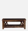 Valencia Modern Storage Coffee Table in Rich Sheesham Wood Finish - Image 6