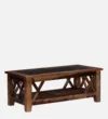 Valencia Modern Storage Coffee Table in Rich Sheesham Wood Finish - Image 7
