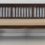 Vanyaa Sheesham Wood 3 Seater Sofa In Provincial Teak Finish