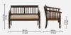 Verona Luxury Fabric 2 Seater Sofa for Living Room - Image 4