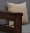 Verona Sheesham Wood 1 Seater Sofa In Scratch Resistant Antique Brown Finish - Image 3